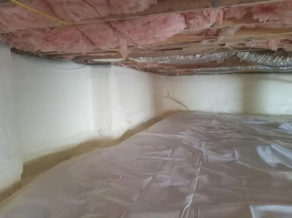 Crawl space encapsulation with closed-cell spray foam for Spray Foam Roofing in Helena Valley Northwest